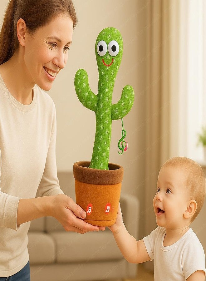 DZOPE Rechargeable Talking Cactus Toy for Kids - Musical Dancing, Speaking Cactus Toy for Babies - Educational Talking Toy for Baby Boys & Girls (0-3 Years) - Speaking, Repeating for Toddlers - Image 2
